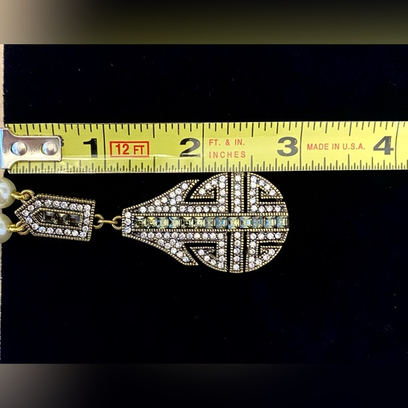 Heidi Daus “Everyday Chic” Swarovski Crystal Drop Necklace - Picture 7 of 9